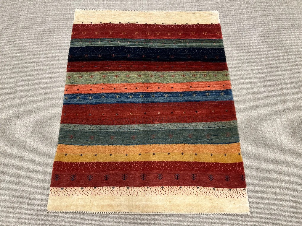 Gashguli Tappeto 130x160 Rosso (Iran) Annodato A Mano