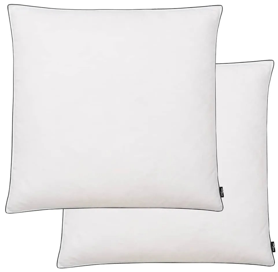 Cuscini 2 Pz İn Mix Di Piume 80x80 Cm Bianco /