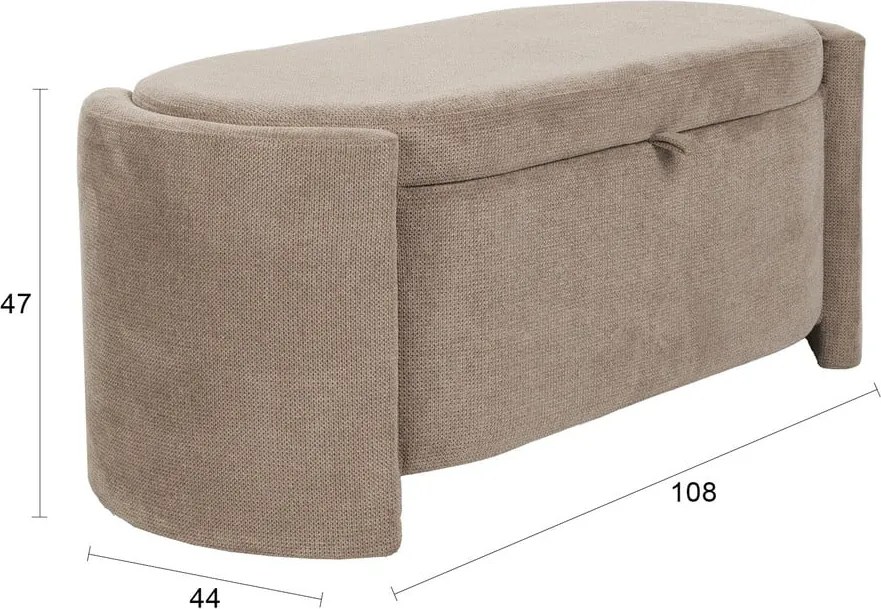 Panchina marrone chiaro Miro – White Label