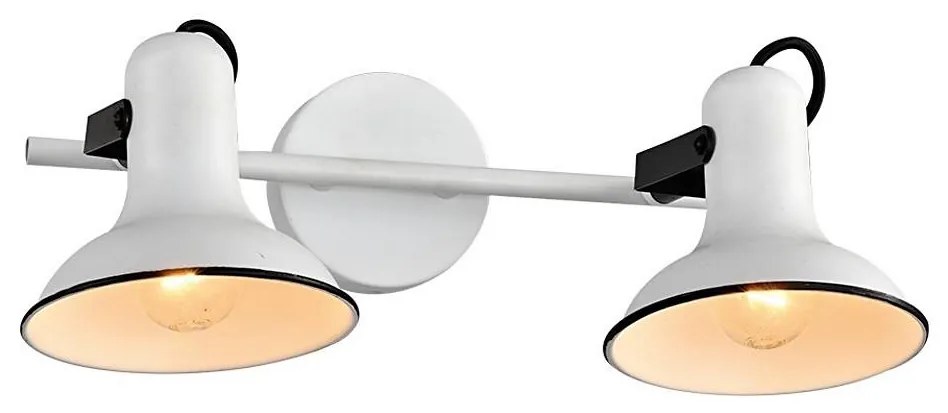 Prezent 75474 - Faretto da parete ANDORA 2xE14/40W/230V bianco