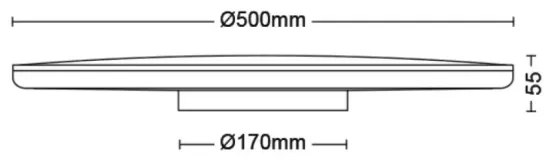 Philips- Plafoniera LED dimmerabile OZZIET SCENE SWITCH LED/36W/230V 2700K