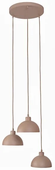 Duolla - Lampadario a cavo IRONLINE 3xE27/15W/230V beige