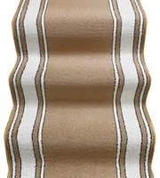 Tappeto Scala Passatoia Ingresso Corsia Scale Antiscivolo Stile Classico Beige 67x300 cm