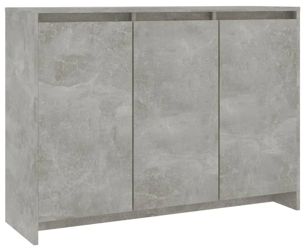 Credenza grigio cemento 102x33x75 cm in truciolato