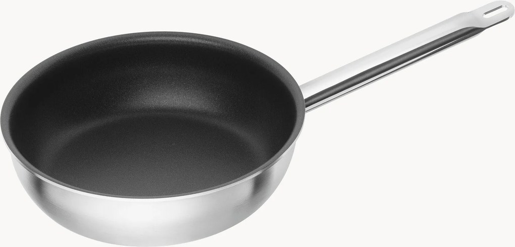 Padella in acciaio inox spazzolato Pro