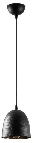Lampada a sospensione su cavo TATTOO 1xE27/40W/230V Ø 16 cm nero
