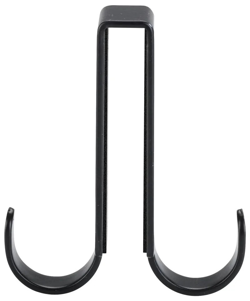 Gancio bifacciale nero per porta della doccia Vieste - Wenko