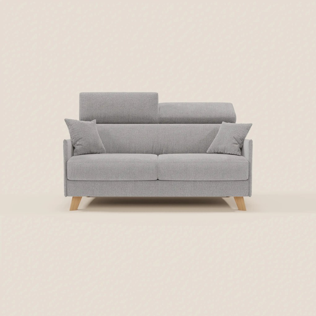Sole divano letto matrimoniale design compatto - poggiatesta reclinabili e 100% sfoderabile in tessuto smacchiabile T23