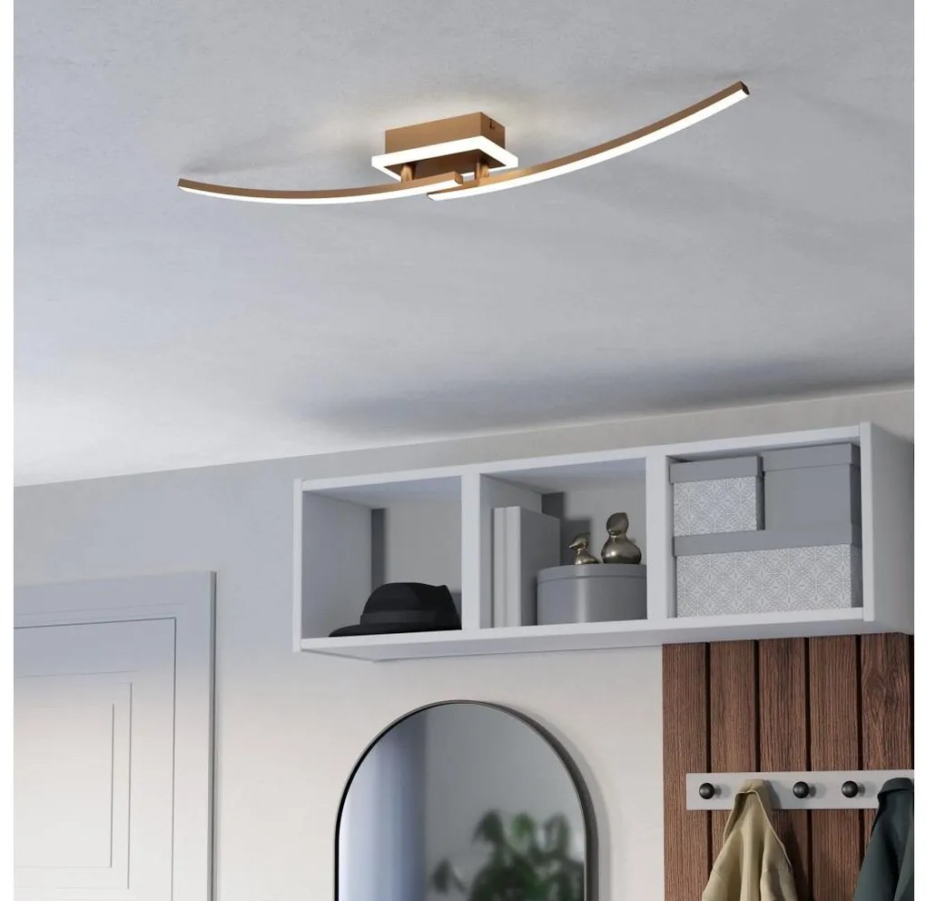 Eglo 901219 - Plafoniera LED LUNGOLAGO LED/12W/230V 4000K rame