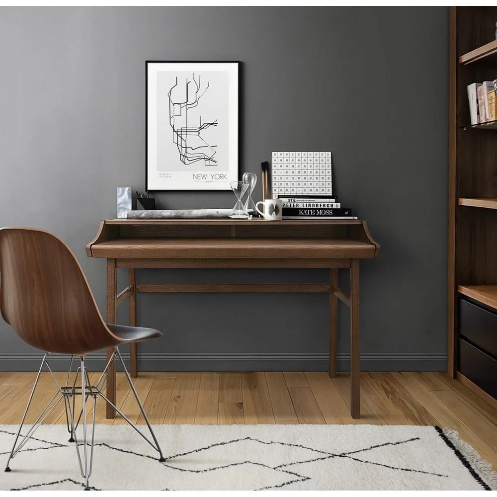 Tavolo da lavoro con piano estraibile , larghezza 115 cm Carteret - Woodman