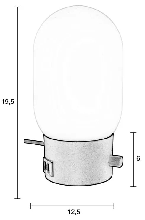 Lampada da tavolo con base nera Urban - Zuiver