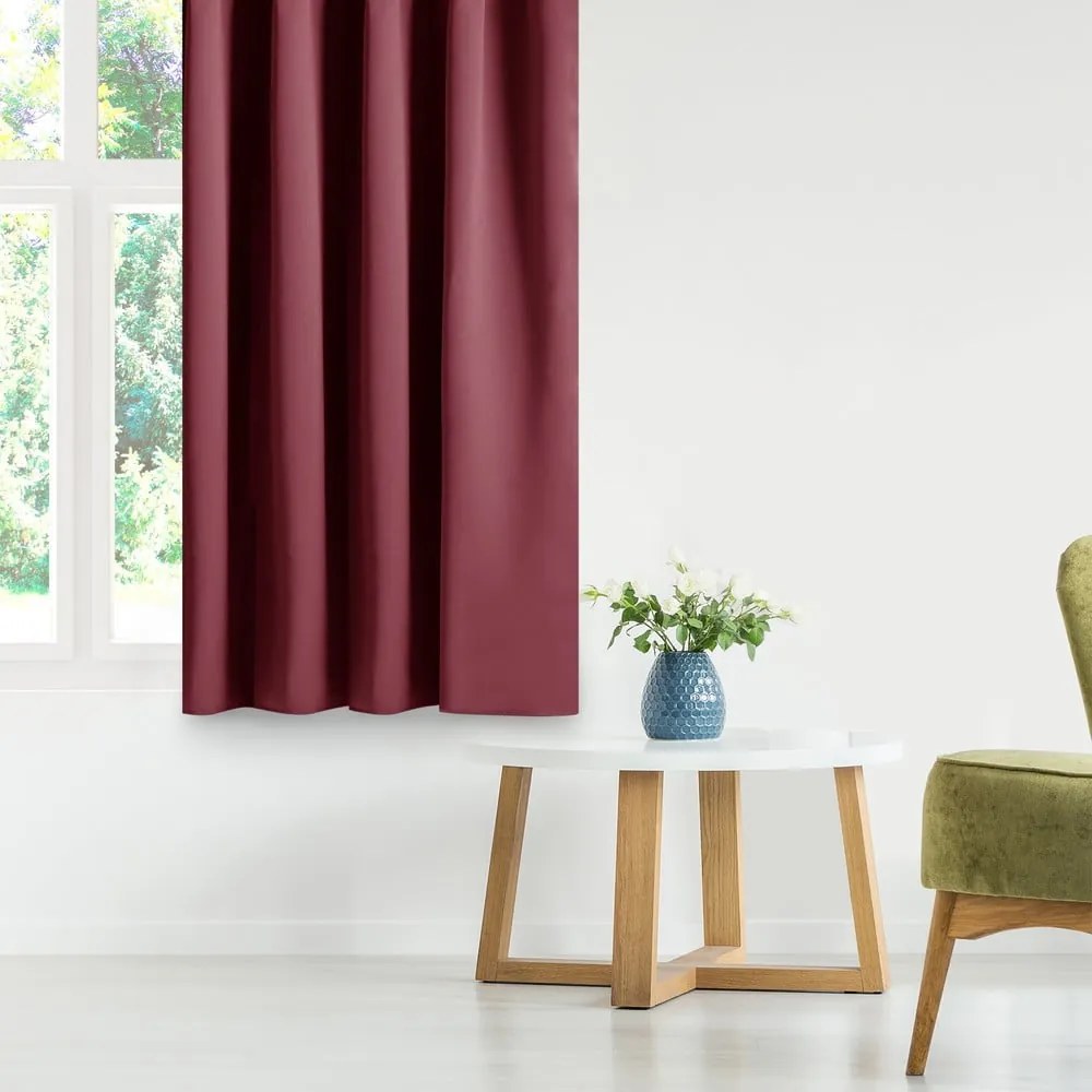 Tenda parzialmente oscurante burgundy 140x175 cm Kierra – Restilo