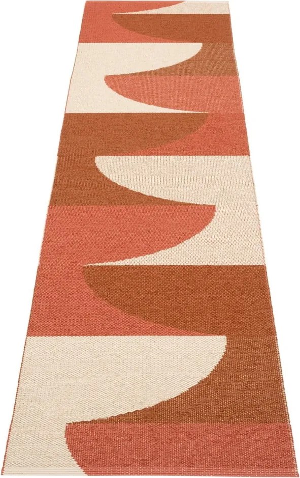 Passatoia da interno/esterno color mattone 70x270 cm Hill Brick Rust – Pappelina