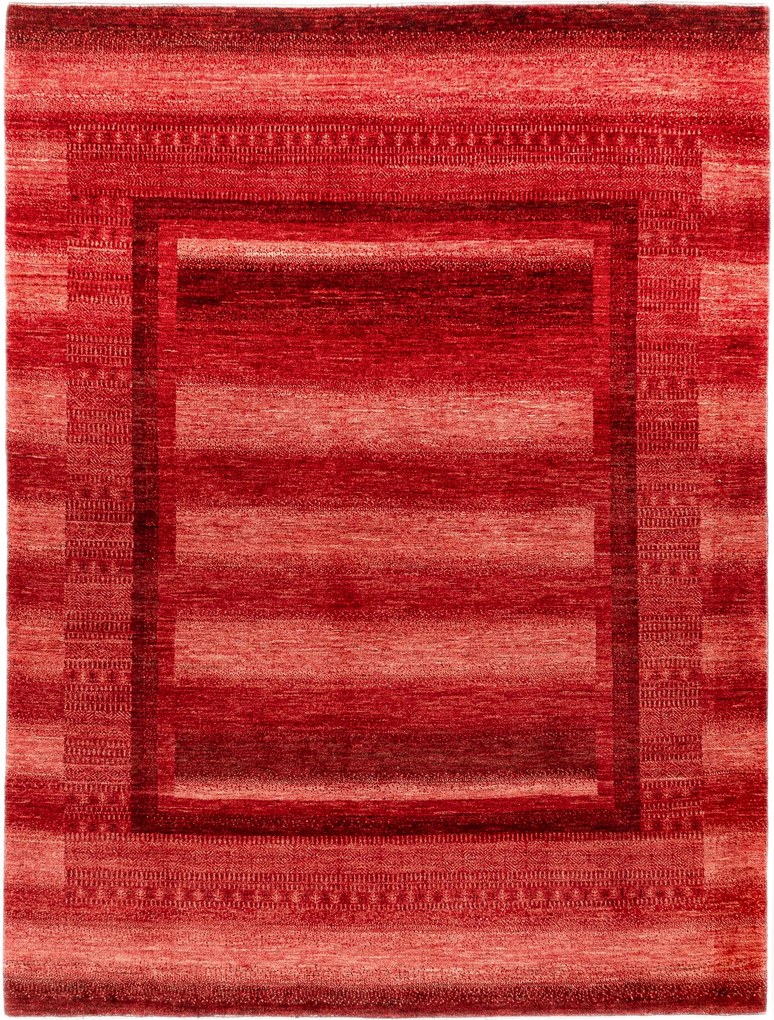 Loribaft Tappeto 180 x 240 Rosso (Iran) Annodato A Mano
