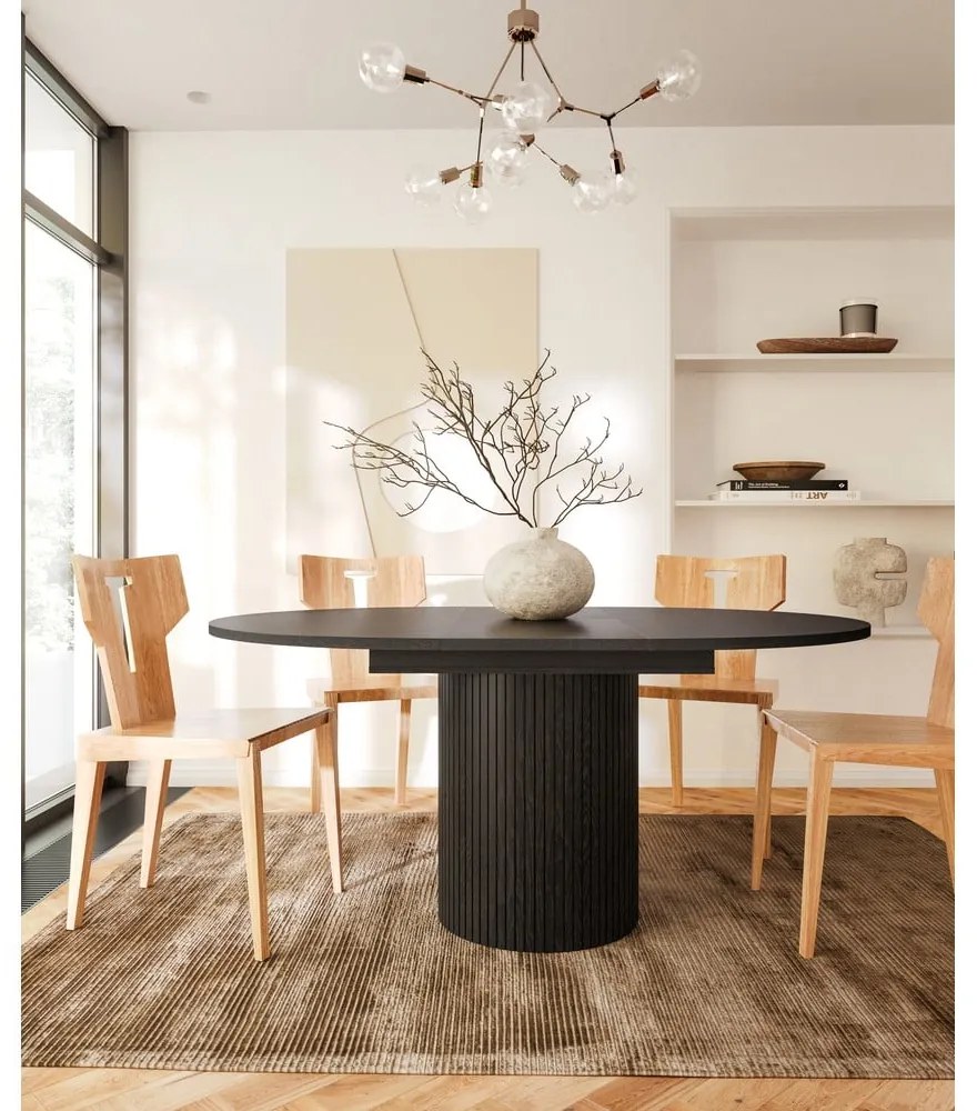 Tavolo da pranzo rotondo in rovere pieghevole ø 115 cm Malaga - Bonami Selection