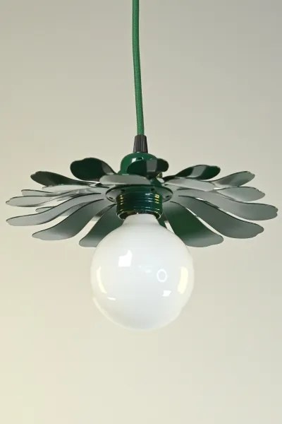 Bohemia-Design - Lampada a sospensione con cavo 1xE27/60W/230V verde