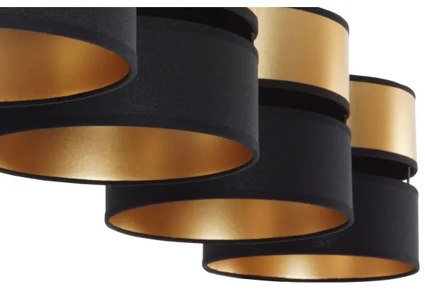 Brilagi - Lampadario a sospensione con filo ROYAL 4xE27/15W/230V nero/oro