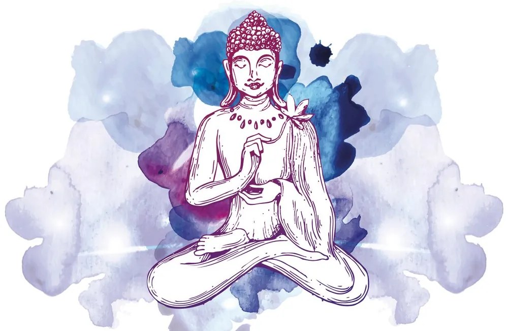 Carta da parati autoadesiva – Illustrazione di Buddha