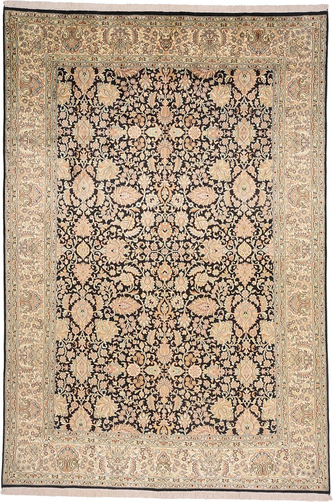 Cashmere Silk Tappeto 190 x 270 (Indian) Annodato A Mano