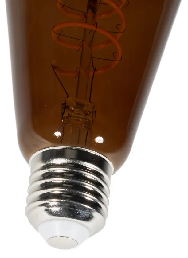 Set di 5 lampadine LED E27 dimmerabili ST64 marrone 4W 100 lm 1800K