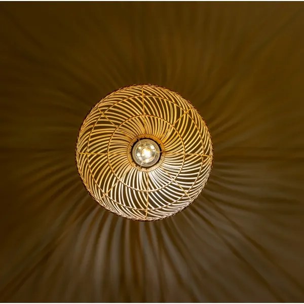 Brilagi - Lampadario LED a cavo CERIA BOHO 1xE27/40W/230V Ø 40 cm in rattan