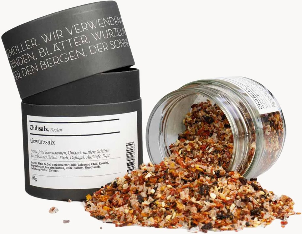 Set sale e pepe Chilli Salt Flocken 2 pz