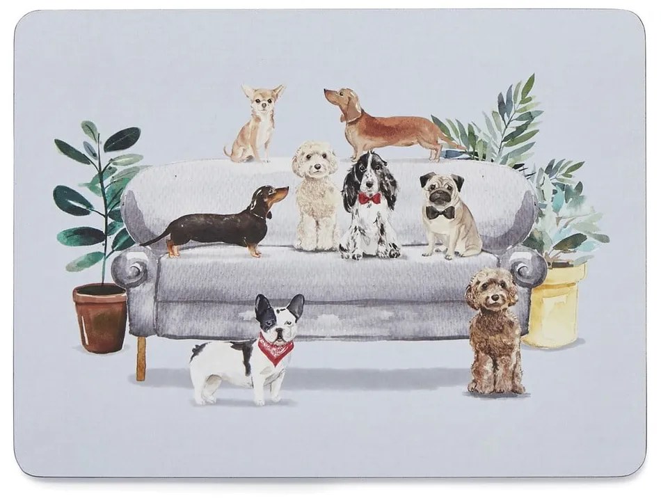 Tovagliette in sughero 4 pezzi 21,5x29 cm Curious Dogs - Cooksmart ®