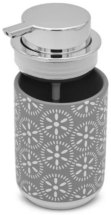 Set accessori bagno 3 pezzi da appoggio in ceramica grigio Circus