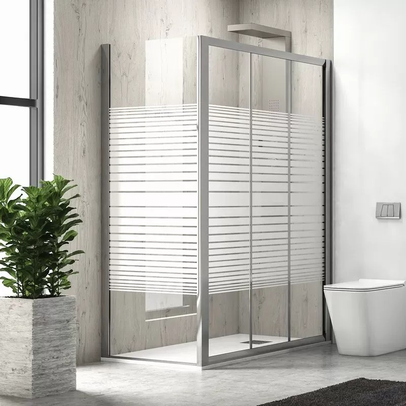 Box doccia 80x130 altezza 180 cm apertura scorrimento KP3000S - KAMALU
