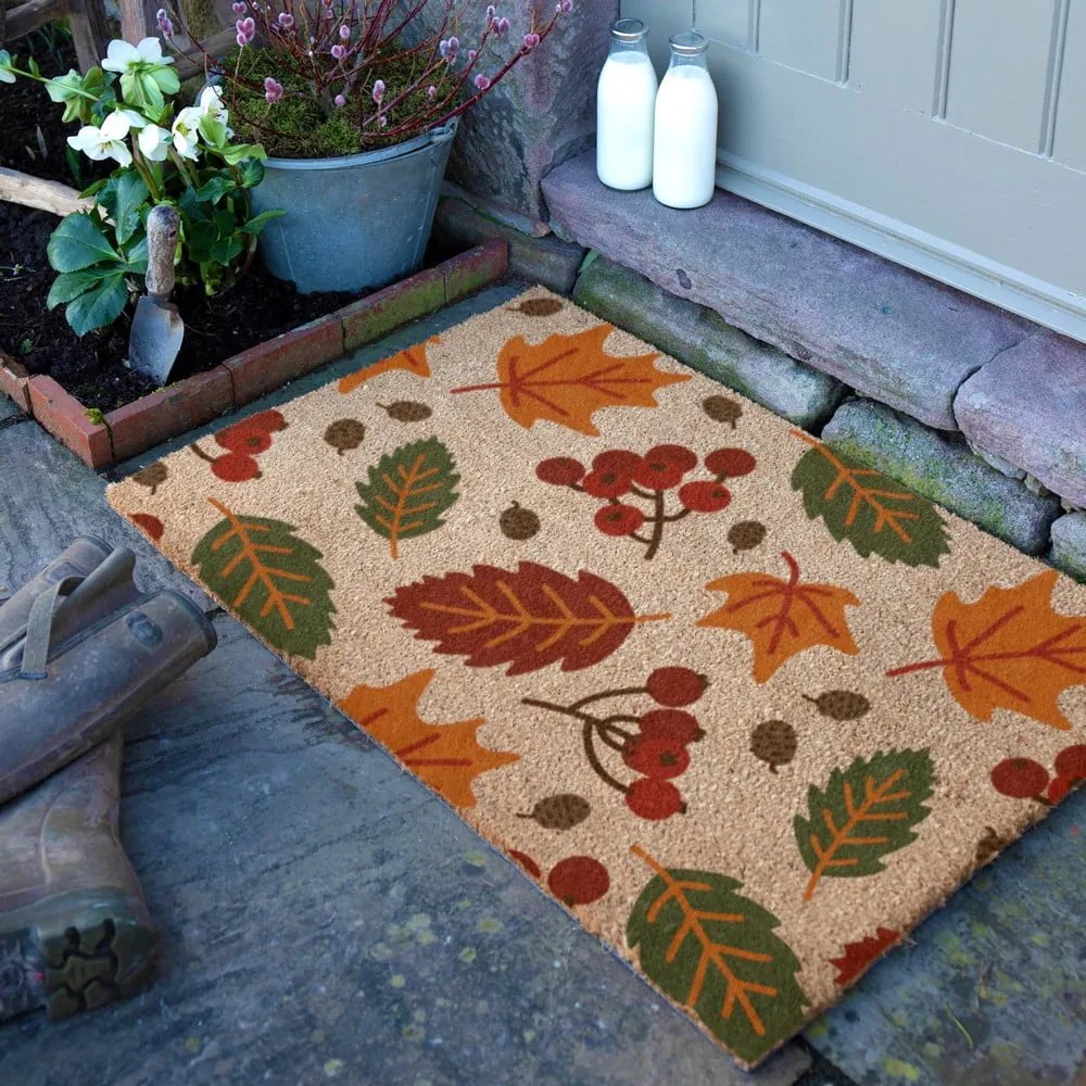 Zerbino in fibre di cocco 40x60 cm Autumn Leaves – Artsy Doormats