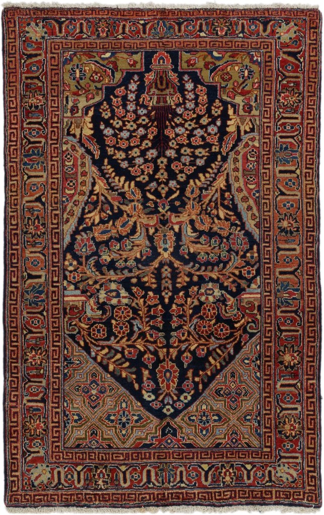 Sarouk Tappeto 130 x 200 (Iran) Annodato A Mano