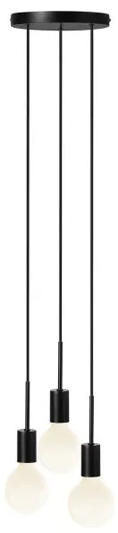 Nordlux - Lampadario a sospensione con cavo PACO 3xE27/25W/230V nero