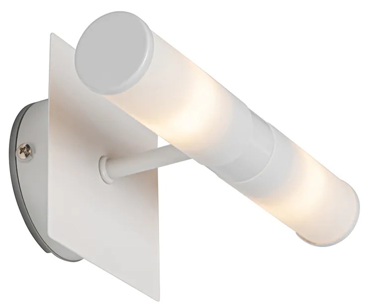 Applique da parete moderna bianca IP44 2 luci - Bath
