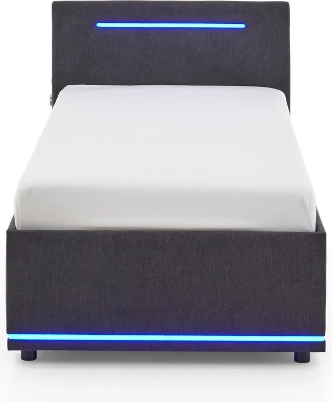 Letto da bambini grigio scuro imbottito rete non inclusa 90x200 cm Circle – Meise Möbel