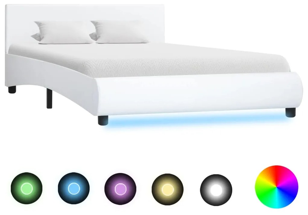 Giroletto Con Led Bianco İn Similpelle 120x200 Cm /