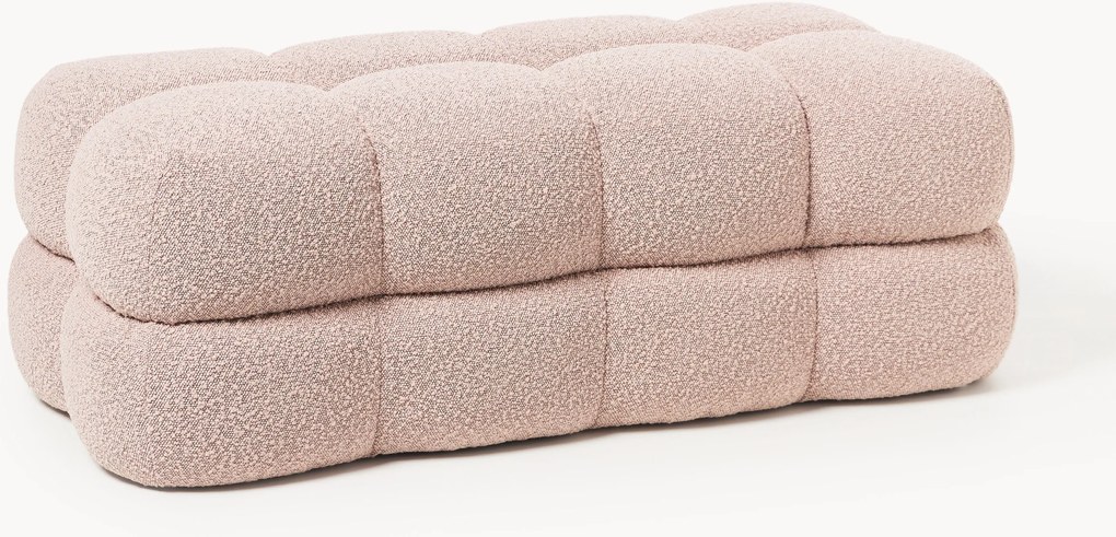 Panca imbottita in bouclé Ellie