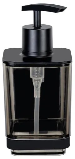 WENKO 71444800 - Dispenser per sapone VACUUM-LOC QUADRO ED 7,5x16 cm nero