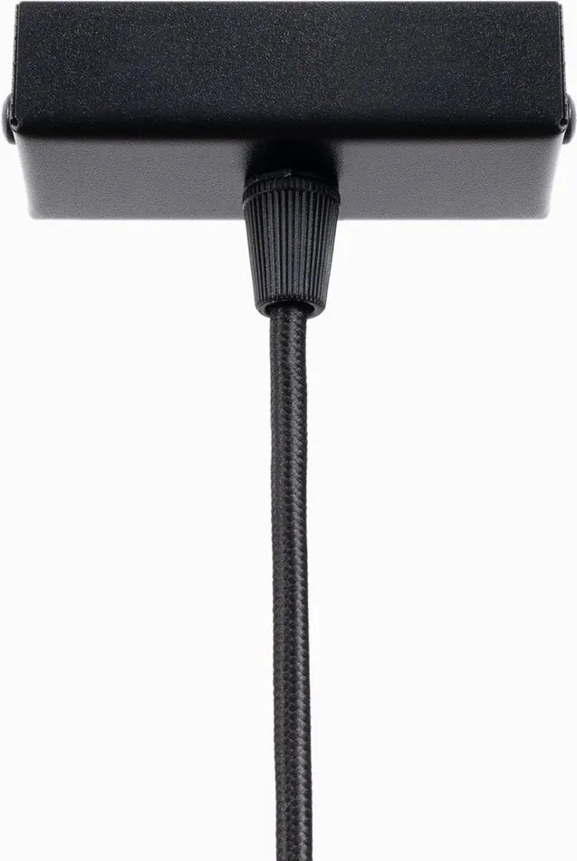 Lampadario LED nero in metallo Nebula – Sollux