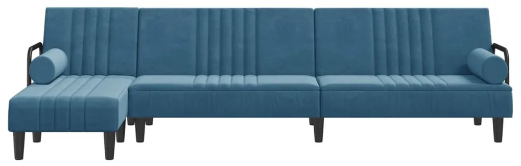 Divano letto a l blu 260x140x70 cm in velluto