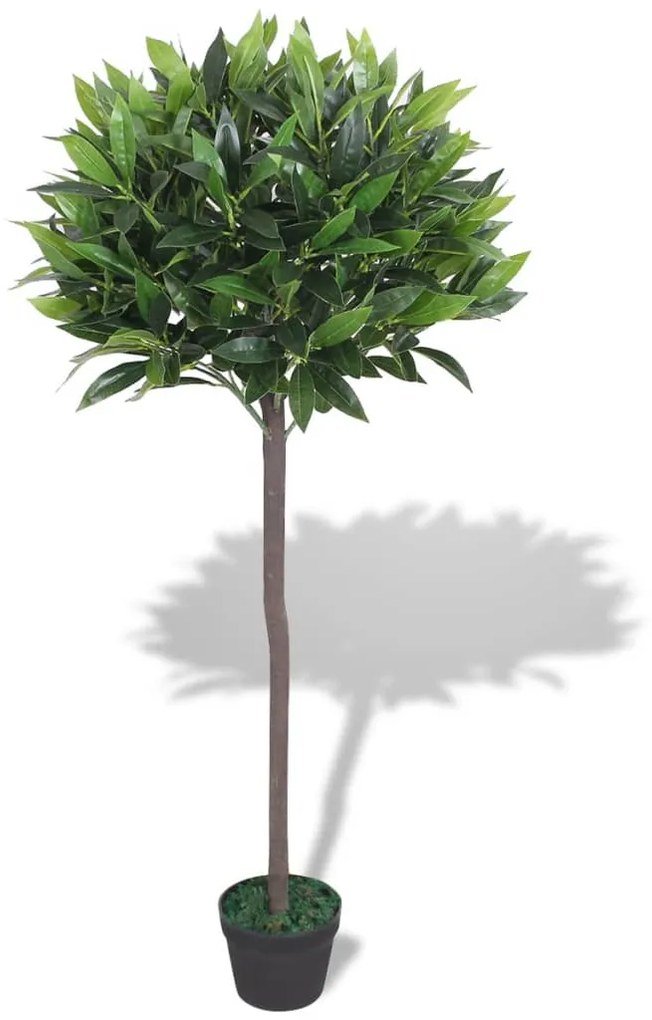 Albero Di Alloro Pianta Artificiale Con Vaso 125 Cm Verde /