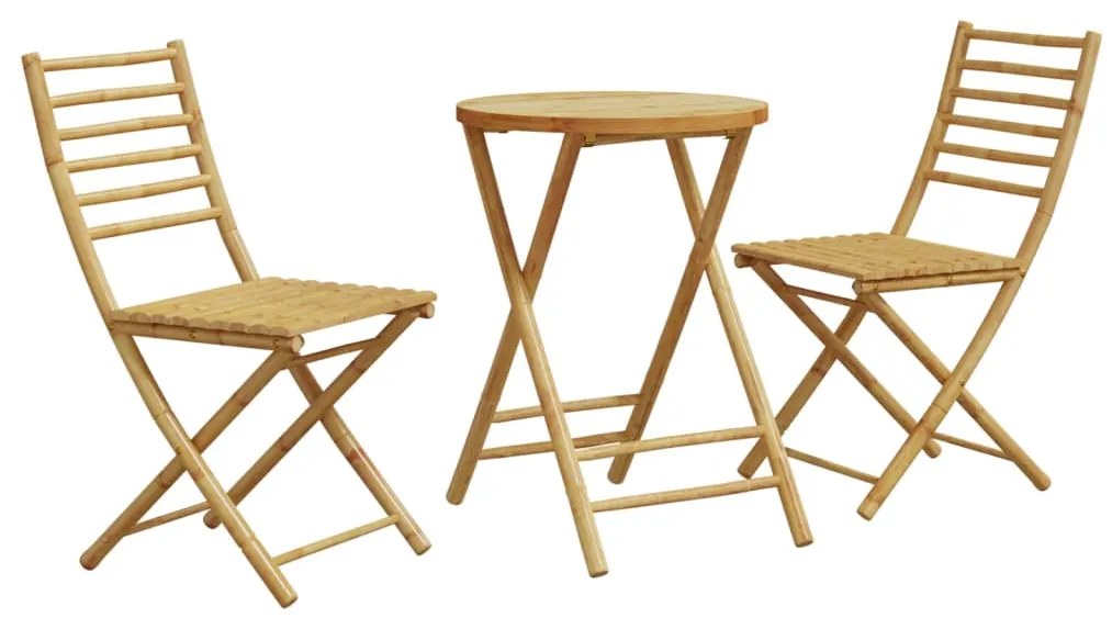 Set Da Bistrò 3 Pz İn Bambù /