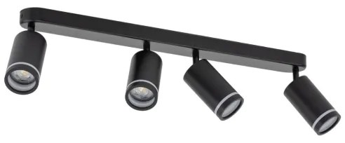 Faretto JET 4xGU10/10W/230V nero