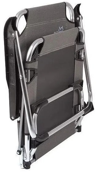 Sedia da campeggio pieghevole grigia