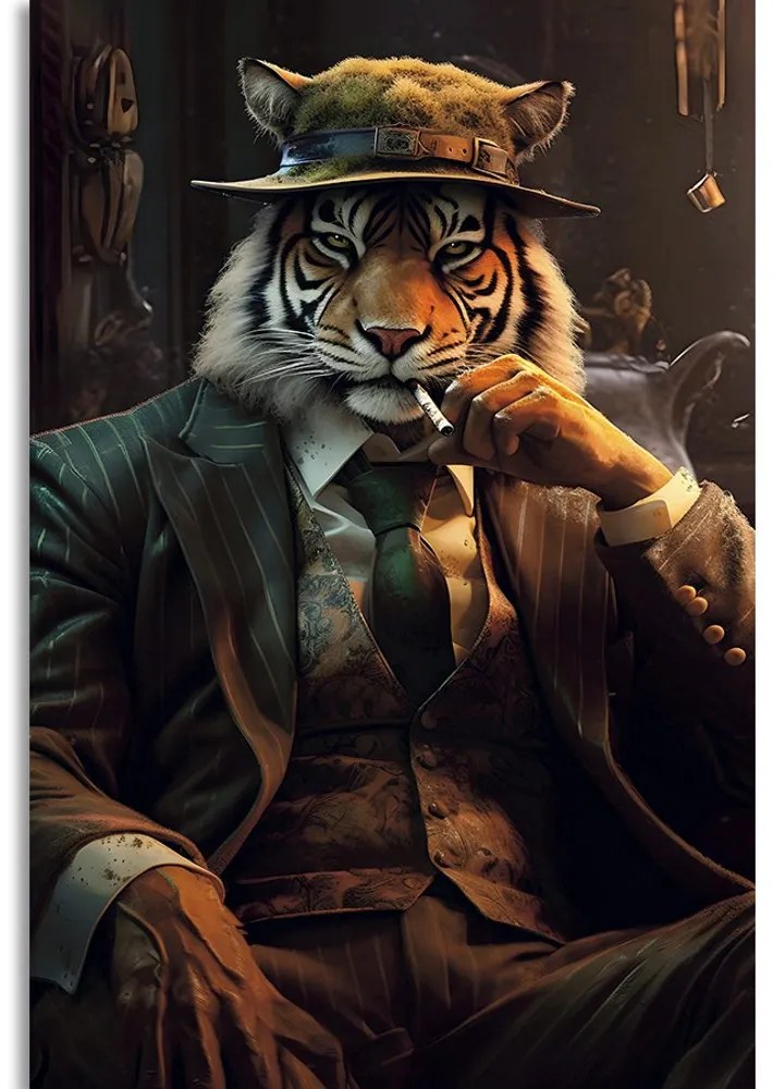Stampa su tela – Gangster animale tigre
