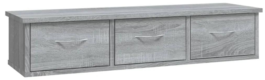 Mobile a muro grigio sonoma 88x26x18,5 cm in legno multistrato