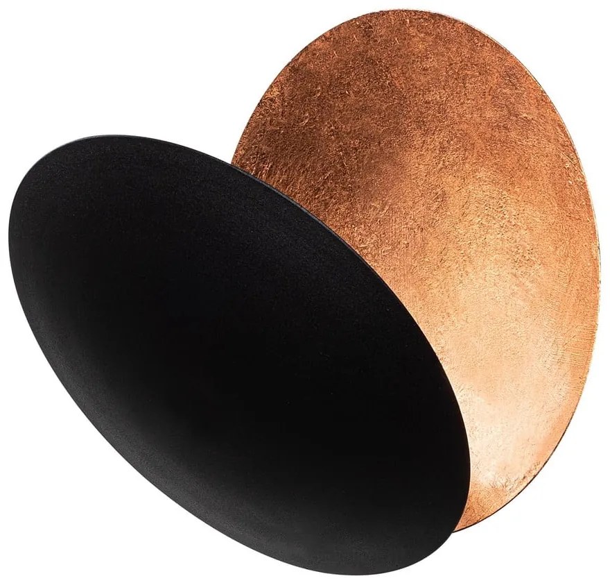 Lampada da parete a LED in nero e rame ø 25 cm Yosma - Opviq lights