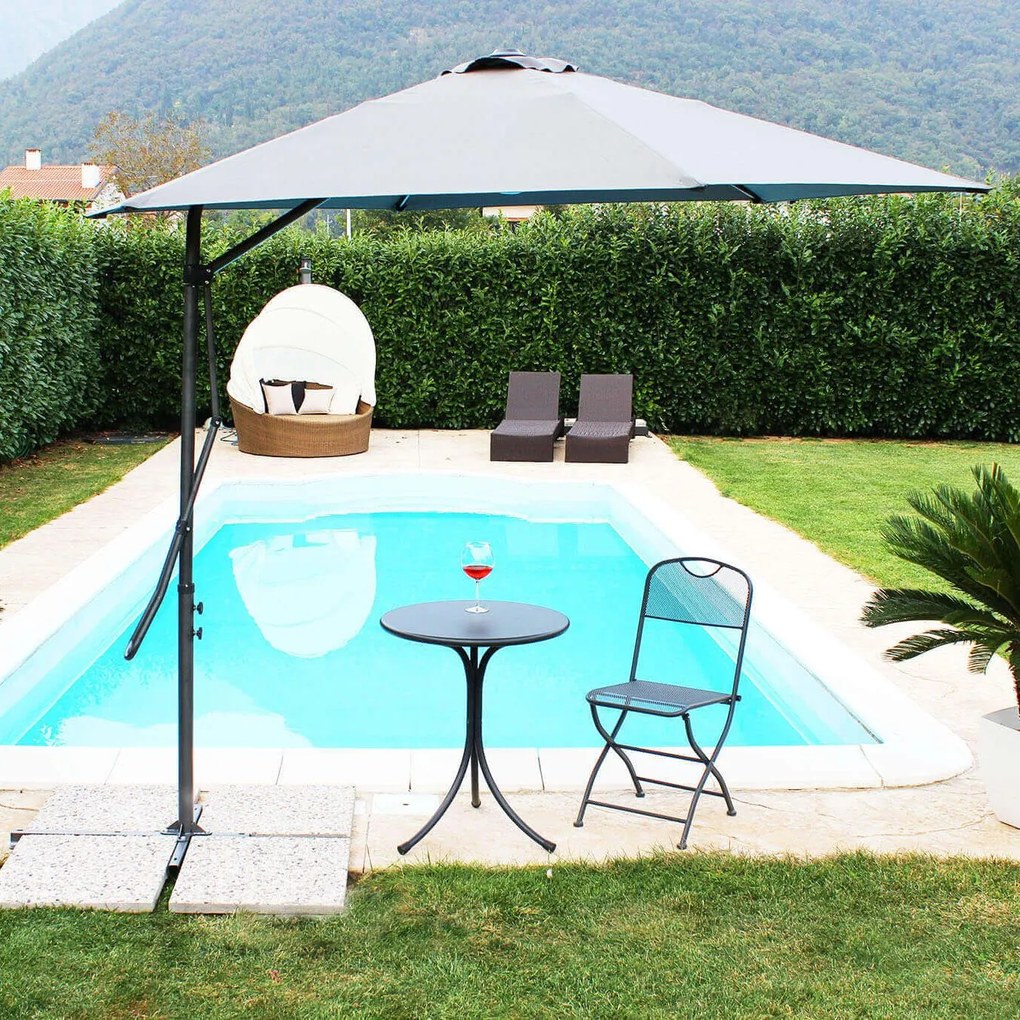 VERSUS - ombrellone da giardino decentrato 2 x 3