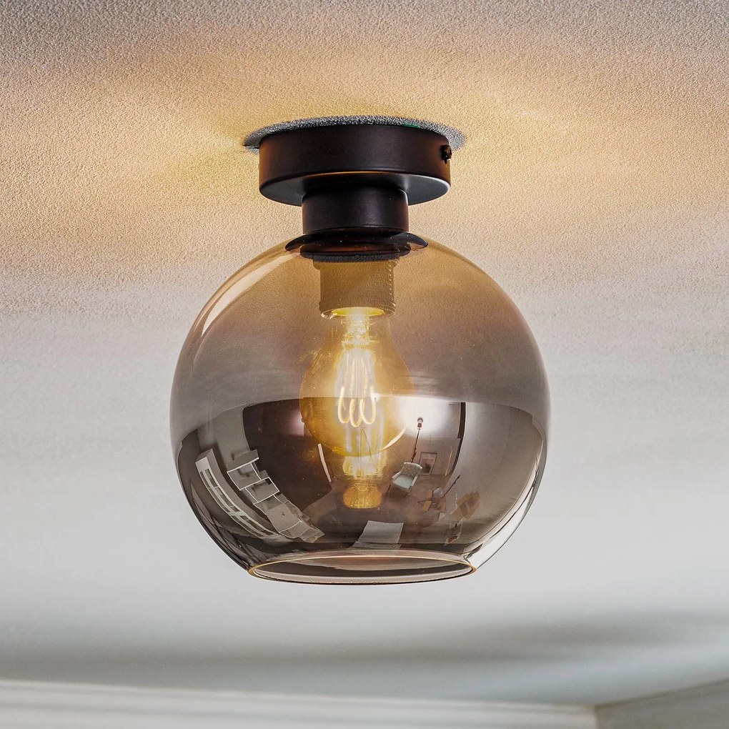 Plafoniera soffitto Sofia Eko-Light, dimmerabile, Alluminio / Grigio / Zincato, Soggiorno / Sala da pranzo, Vetro, Moderno, Plafoniera
