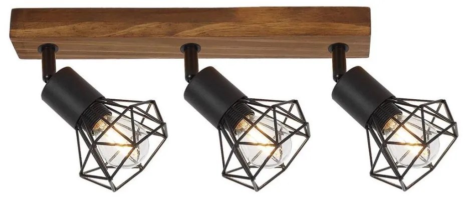 Rabalux 3139 - Faretto ZEUS 3xE14/40W/230V rovere