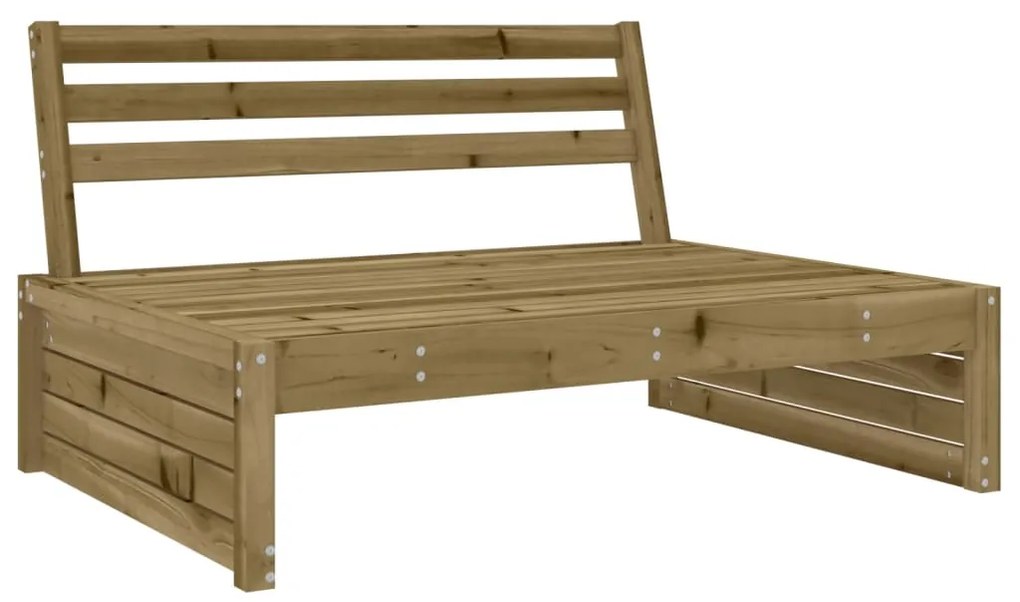 Set salotto da giardino 2 pz in legno impregnato di pino